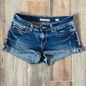Denim shorts